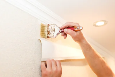 Pose de papier peint à Elsenheim — revêtements muraux et toiles de verre